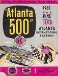 Programme cover of Atlanta Motor Speedway, 10/06/1962