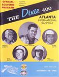 Programme cover of Atlanta Motor Speedway, 28/10/1962
