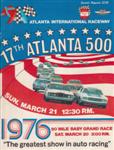 Programme cover of Atlanta Motor Speedway, 21/03/1976