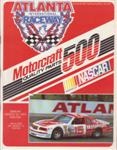 Programme cover of Atlanta Motor Speedway, 15/03/1987