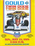 Programme cover of Atlanta Motor Speedway, 23/07/1978