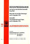 Programme cover of Auerberg Hill Climb, 25/09/1976