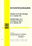 Programme cover of Auerberg Hill Climb, 26/09/1982
