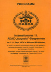 Programme cover of Mickhausen Hill Climb, 08/09/1974