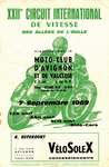 Programme cover of Avignon, 07/09/1969