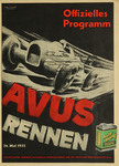 Programme cover of AVUS (Automobil-Verkehrs- und Übungsstraße), 26/05/1935