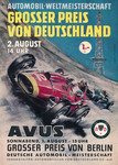 Programme cover of AVUS (Automobil-Verkehrs- und Übungsstraße), 02/08/1959