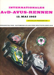Programme cover of AVUS (Automobil-Verkehrs- und Übungsstraße), 13/05/1962