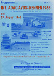 Programme cover of AVUS (Automobil-Verkehrs- und Übungsstraße), 29/08/1965