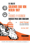 Programme cover of AVUS (Automobil-Verkehrs- und Übungsstraße), 28/05/1967