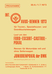 Programme cover of AVUS (Automobil-Verkehrs- und Übungsstraße), 01/07/1973