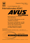 Programme cover of AVUS (Automobil-Verkehrs- und Übungsstraße), 09/09/1973