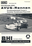 Programme cover of AVUS (Automobil-Verkehrs- und Übungsstraße), 23/05/1976