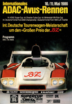 Programme cover of AVUS (Automobil-Verkehrs- und Übungsstraße), 11/05/1986