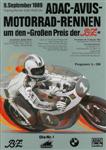 Programme cover of AVUS (Automobil-Verkehrs- und Übungsstraße), 09/09/1989