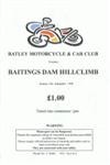 Programme cover of Baitings Dam Hill Climb, 13/09/1998