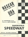 Programme cover of Bakersfield Speedway, 12/09/1959