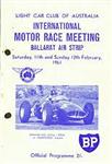 Programme cover of Ballarat Air Strip, 12/02/1961