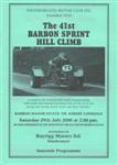 Programme cover of Barbon Hill Climb, 29/07/2000