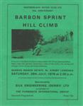 Programme cover of Barbon Hill Climb, 28/07/1979