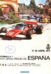 Programme cover of Montjuïc, 18/04/1971