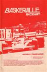 Programme cover of Baskerville Raceway, 08/12/1974
