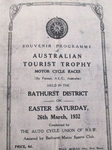 Programme cover of Bathurst Vale Circuit, 26/03/1932