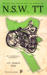 Programme cover of Bathurst Mount Panorama, 23/03/1940