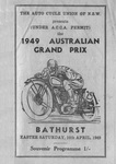 Programme cover of Bathurst Mount Panorama, 16/04/1949