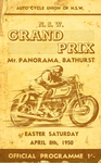 Programme cover of Bathurst Mount Panorama, 08/04/1950