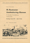Programme cover of Bautzener Autobahnring, 09/06/1957