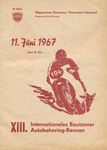 Programme cover of Bautzener Autobahnring, 11/06/1967