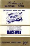 Programme cover of Baypark Raceway, 05/04/1969