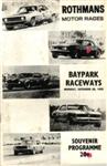 Programme cover of Baypark Raceway, 28/12/1970