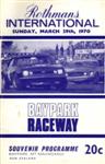 Programme cover of Baypark Raceway, 29/03/1970
