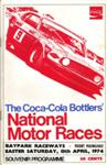 Programme cover of Baypark Raceway, 13/04/1974