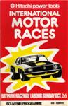 Programme cover of Baypark Raceway, 26/10/1975