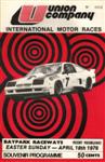 Programme cover of Baypark Raceway, 18/04/1976