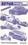 Programme cover of Baypark Raceway, 10/04/1977