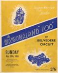 Programme cover of Belvedere Circuit, 29/05/1955