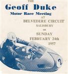Programme cover of Belvedere Circuit, 24/02/1957