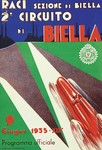 Programme cover of Biella, 09/06/1935