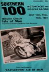 Programme cover of Billown Circuit, 16/07/1981