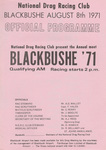 Programme cover of Blackbushe Airport, 08/08/1971