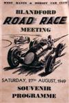 Programme cover of Blandford Circuit, 27/08/1949