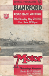 Programme cover of Blandford Circuit, 29/05/1950