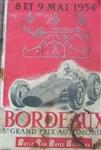 Programme cover of Bordeaux, 09/05/1954
