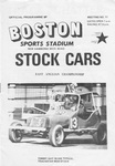 Programme cover of Boston Sports Stadium, 03/09/1972