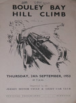 Programme cover of Bouley Bay Hill Climb, 23/09/1953