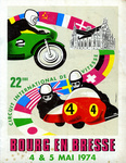 Programme cover of Bourg en Bresse, 05/05/1974